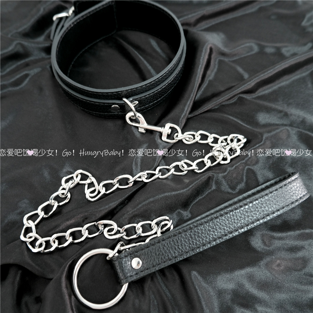 Let's fall in love leather pattern collar neck ring