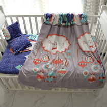 Children quilt cover coral Velvet crystal velvet flannel single autumn and winter thickening baby three-piece kindergarten family of four