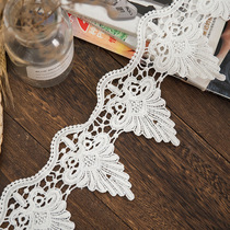 (RMB10 optional 3 pieces) white water soluble barcode lace clothing accessories decorative diy handmade skirt fabric