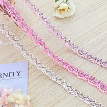 Clearance length 10 meters small fragrant wind gold and silver silk color color woven lace handmade diy decorative webbing clothing accessories