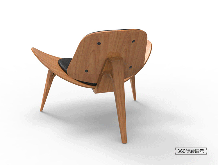 飞机椅 百搭北欧风格微笑椅 休闲洽谈椅个性创意家具椅子贝壳椅