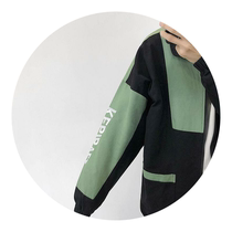 Lan Ben frock coat Mens ins spring and Autumn tide student couple Korean embroidered baseball suit bf wind loose jacket