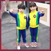 Kindergarten garden clothing spring and autumn childrens clothing 61 performing clothing summer short sleeve school uniform