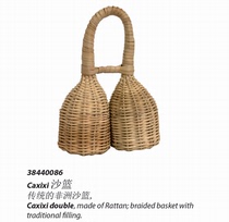 Deritre double sand basket African traditional sand basket casxi rattan imported musical instruments
