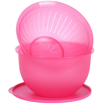 Tupperware wonderful fruit basket 4 3L can send bean sprouts plastic filter screen wash vegetable basket household fruit basket