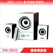 Bluetooth laptop speaker hot sale multimedia subwoofer card U disk FM with remote control small audio