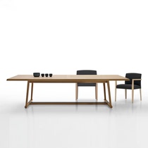 Nordic Retro Solid Wood Dining Table Modern Minima Desk Desk Desk Meeting Table Long Table Industrial Wind Furniture