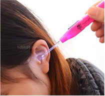 Childrens safe luminous ear spoon baby ear spoon soft head painless ear excavator safety with lamp ear scoop one yuan wholesale