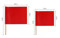 Hand-cranked flag Hand-cranked small flag with pole Five-star red flag Small party flag