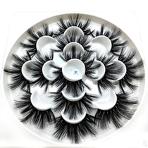 7pairs 7pairs 22-25mm 5D Faux Mink Eyelashes Fake Lashes Long