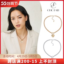 INCH EDITION ten thousand SAME PARAGRAPH Lost Island Loving Wave Veins Pendant Sweater Necklace Woman Retro European and America