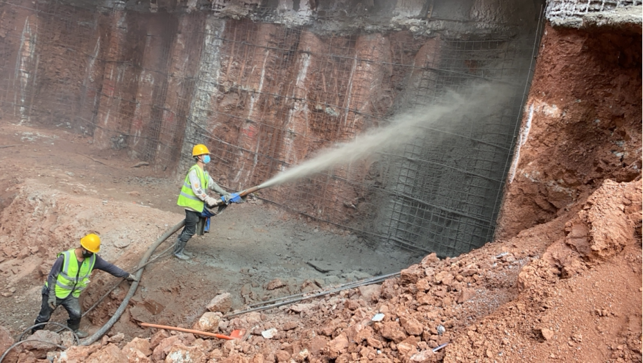 液压湿喷机隧道地铁基坑支护喷射机90型泵送式全液压混凝土湿喷机