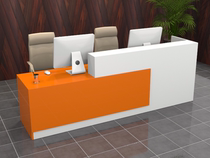 Nanchang New Front Desk Reception Desk Desk Collection Silver Desk Service Desk Counter Corporate Front Desk Brief Modern