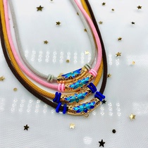 Thai Necklace Bracelet Neck Chain Gold Plated Enamel Necklace Tamer Thailand