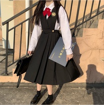 JK Uniform Nursing Milk Skirt Genuine big code suit full set of class clothes Academy wind 2021 spring and summer new middle dress dress