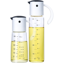 Japanese stainless steel eagle beak glass oil pot home automatic flip sauce bottle vinegar bottle vinegar bottle oil bottle set oil tank kitchen