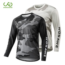 Vosavi mens mountain bike quick-drying breathable riding shirt cross-country downhill motorcycle long sleeve T-shirt