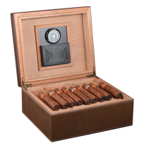 Cigar moisturizing box Cuban snow eggplant smoke plus wet box Spanish cedar solid wood constant wet seal large capacity portable