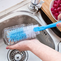 Cup brush no dead corner bright Cup brush fine bristles extended handle plastic hair Cup brush clean dirt tea cup stains