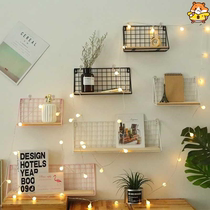Adornment bedside glasses storage rack wall storage rack net red sundries bedroom rack shop sticky wall finishing rack