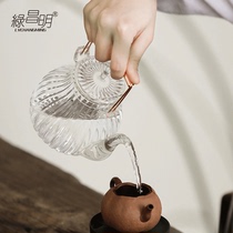 Lvchangming home glass teapot creative tea set high temperature lifting beam kettle electric ceramic stove tea set
