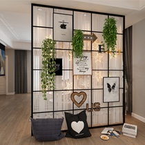 Beauty salon nail shop screen partition Bedroom block entrance door Office rental artifact mobile partition decoration