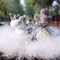Car Pendulum diamond Balloon Unicorn Fragrant Lavender Plaster Expands Fragrant Stone On-board Perfume Dashboard Interior Decoration Woman