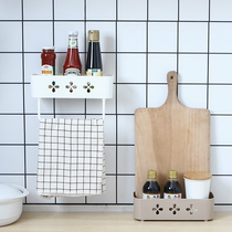 Creative punch-free toilet storage shelf kitchen plastic suction cup wall-mounted toilet toilet sundries storage rack