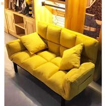 Fabric sofa rural household small apartment rental housing economic rental room bedroom Net Red single Nordic