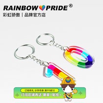 RainbowPride Alec Rainbow Digital Key Buckle 10 Attack With Pride Couple Key Chain Hanging Ornament