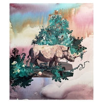 Contemporary art Song Hes Milin Series 3 acrylic on canvas original living room porch decorative painting hanging painting