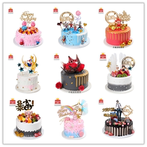 Simulation Cake Model Fruit New Creative Cartoon Popular Birthday Cake Model Window Place Samples