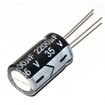 New in-line electrolytic capacitor 35V2200UF volume 16 * 25mm 2200UF 35V can be directly shot