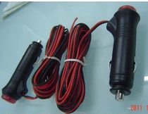 Cigarette lighter plug wire Car with switch and indicator light Built-in fuse 1m wire