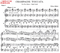 Gillock Champagne Toccata-Champagne Toccata for Two Pianos and Eight Hands