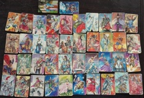 Little raccoon Three Kingdoms card Fengyun Chibi has no number of mixed 38 cards with flash card Guandu 4 cards total 42