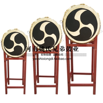 Japanese Tai Chi drum curling edge Taigu martial arts drum ghosts Tai drum decoration props drum custom war drum cowhide drum