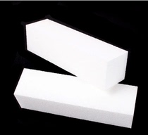 Beauty-A-style polished sheet on all sides white manicure tofu block frosted polished and brightened nail sponge filing sandbars