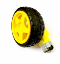 Smart car chassis robot tire DC gear motor set wheel wheel motor