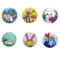 Beijing 798 tourism culture creative commemorative gift boutique pin badge nine cats single price