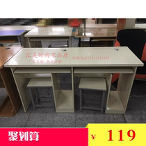 Zhengzhou factory direct sales professional custom school computer room table double computer table learning table School supplies