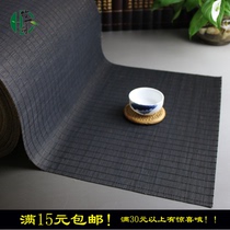 Tea mat Black bamboo mat Bamboo tea mat Kung Fu tea curtain Bamboo mat Japanese Zen six gentleman cloth large free cutting