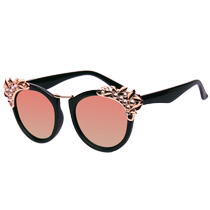 Love beautiful fashion crystal rhinestone sunglasses European and American star models anti-UV sunglasses personality flower diamonds