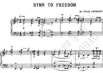 Oscar Peterson Petson Hymn To Freedom jazz piano score