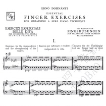 Dohnanyi Dohnani (Dukhnani) Piano Finger Skills Practice Score