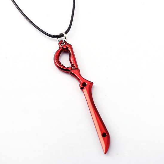 新款动漫 双斩少女 斩服少女 kill la kill 缠流子 太刀剪项链_7折