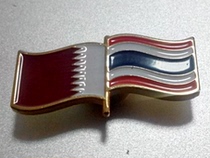 2014 Phuket Thailand Asian Beach Games badge Qatar Thailand Magnet Badge