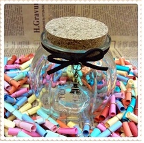 2019 original Korean wishing bottle lucky Bottle Pumpkin Star bottle bottle glass bottle