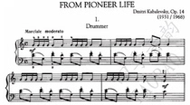Kabalevsky Op 14 Young Pioneers Life From Pioneer Life Piano Score