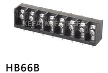 30A fence type PCB terminal block KFHB66B-(2-12P) horizontal foot out with backrest spacing 11 11mm